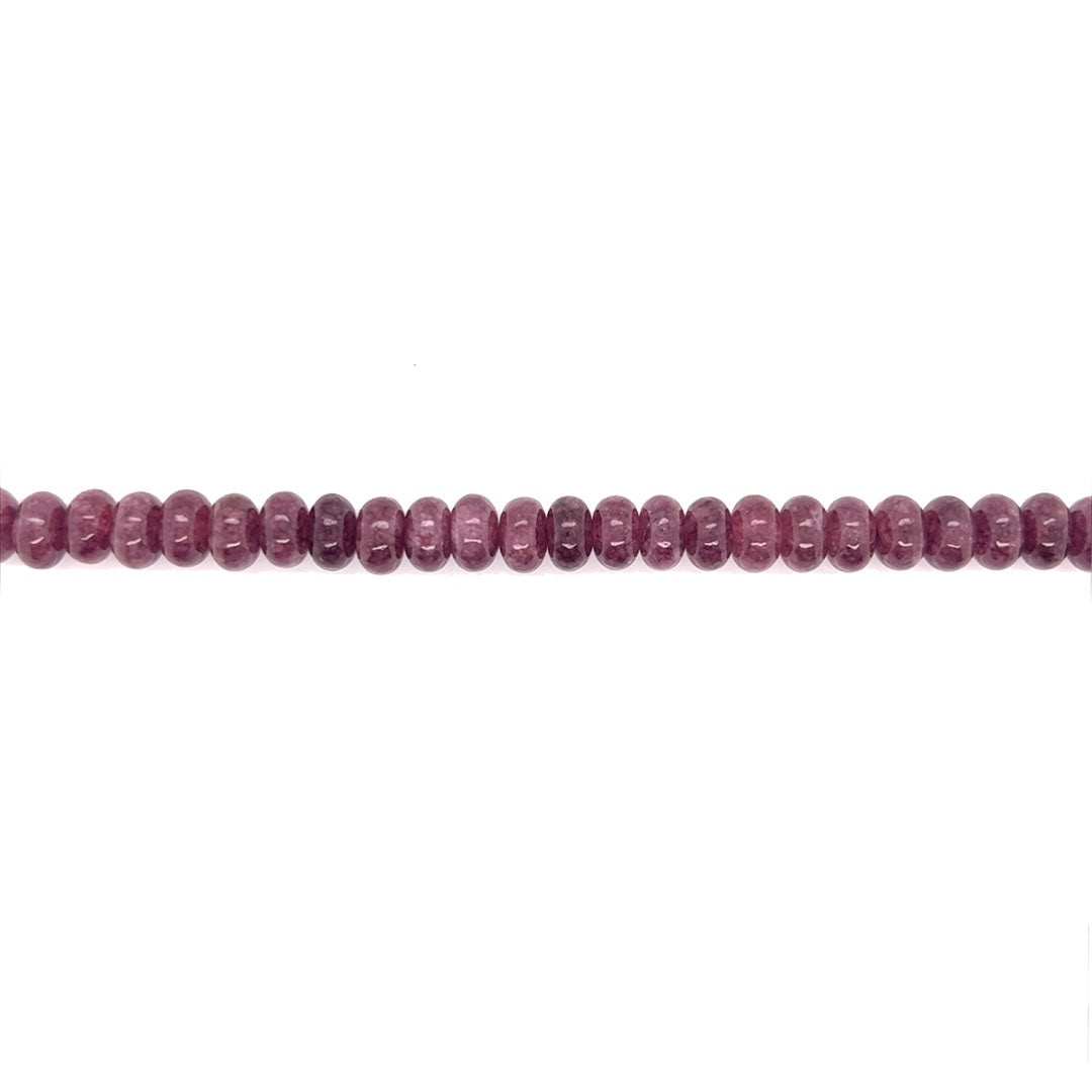 5mm x 9mm Burgundy Jade - Rondelles