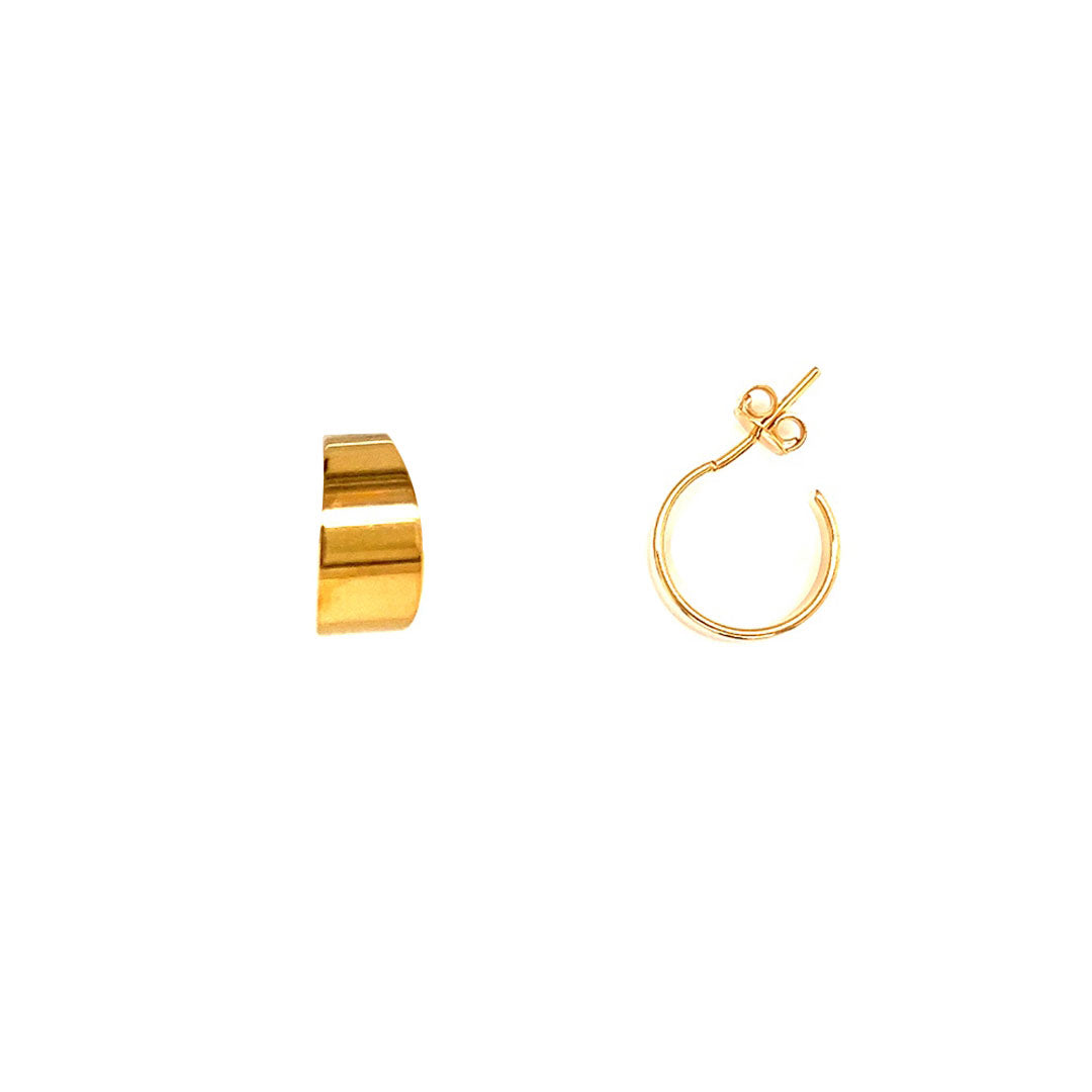 7mm x 15mm Hoops - Gold Filled