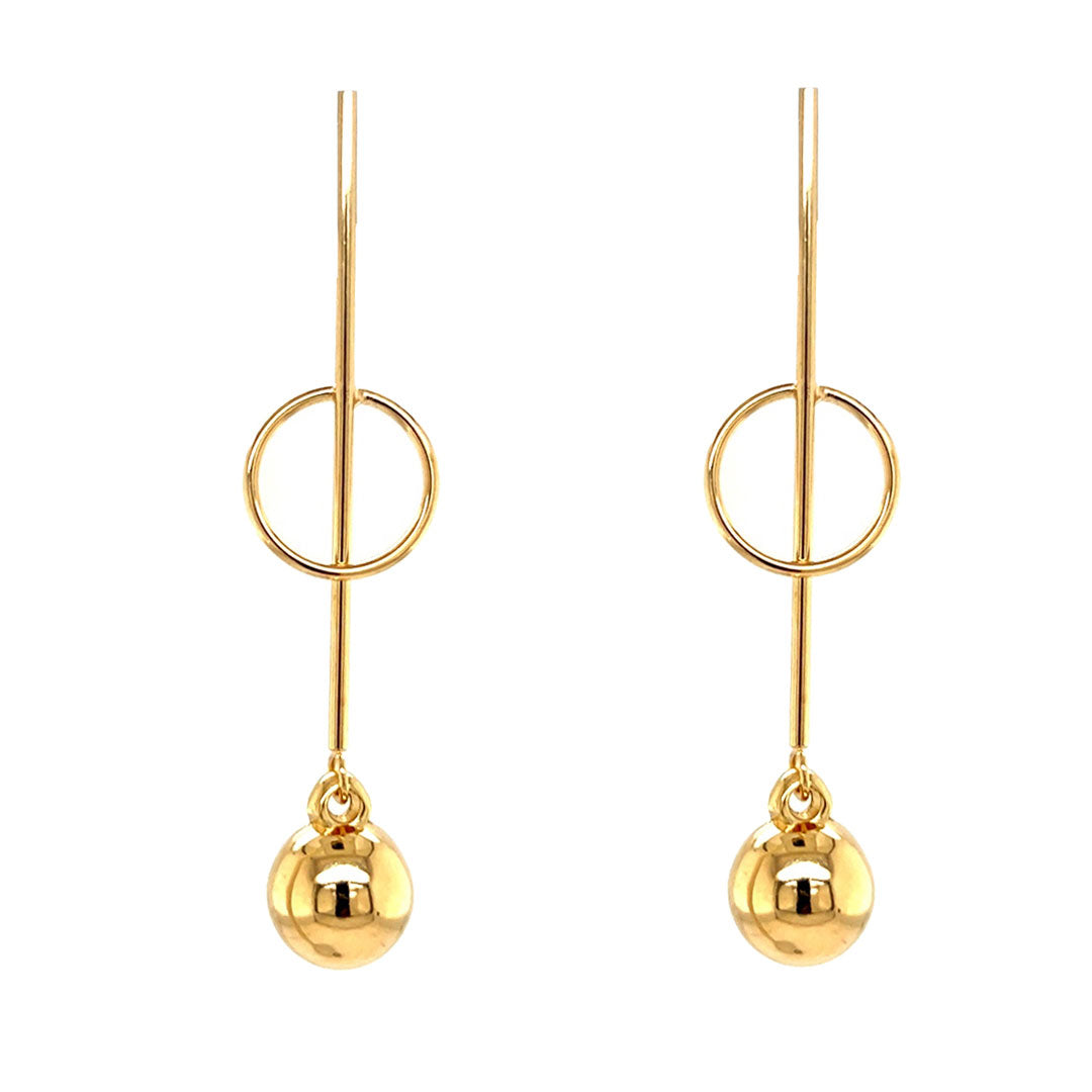 Ball Drop Earrings - Gold Filled