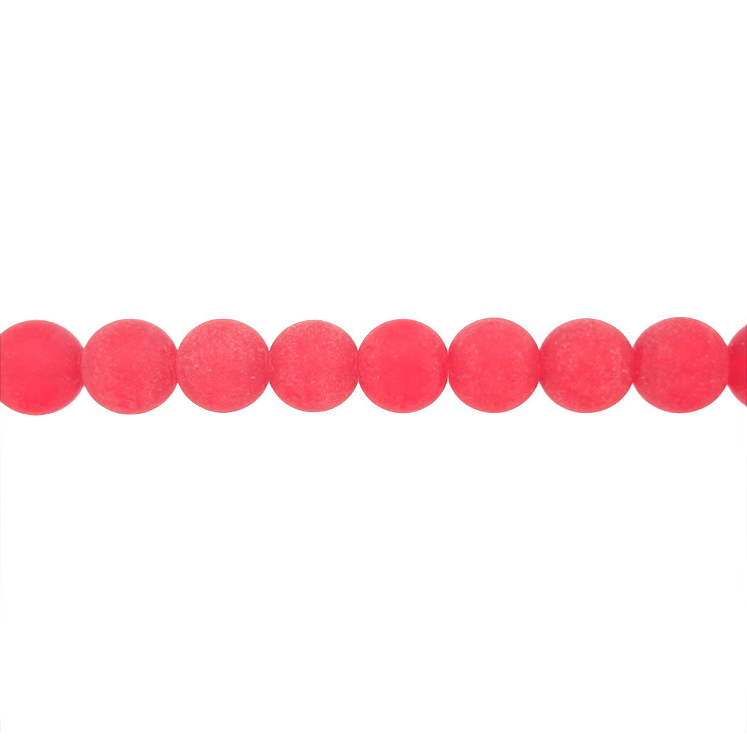 12mm Red Glass - Round