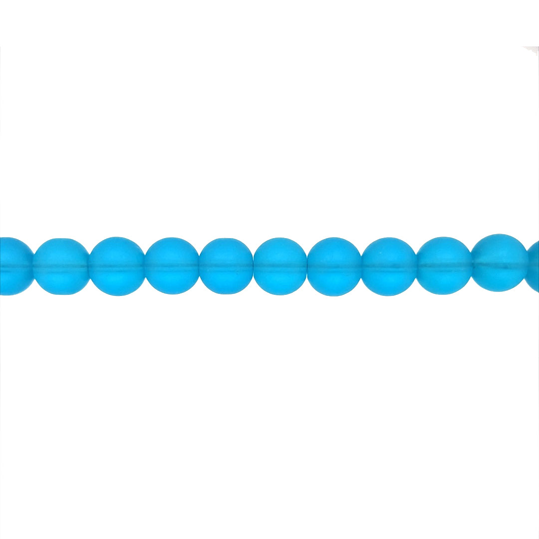 10mm Light Blue Glass - Round