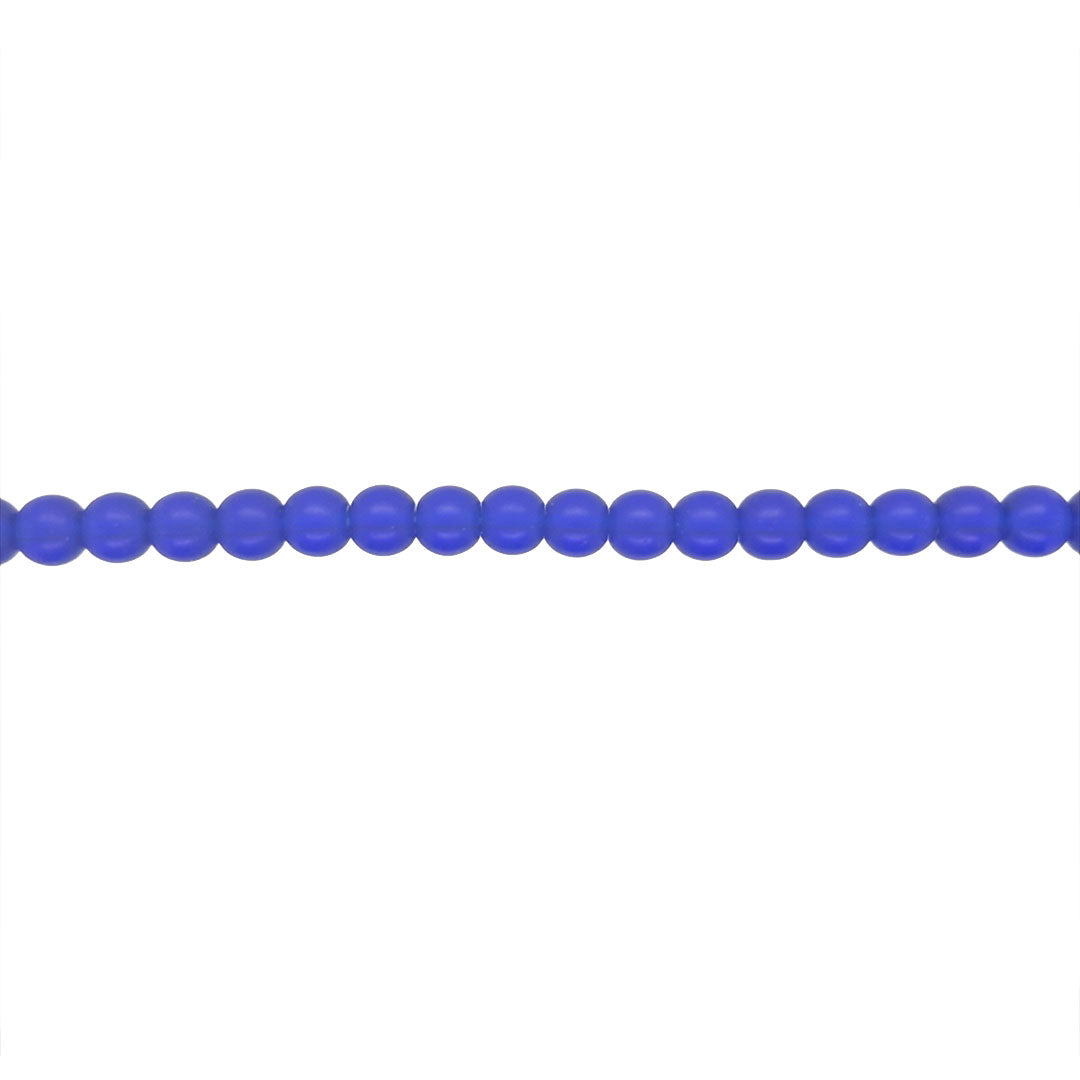 6mm Blue Glass - Round