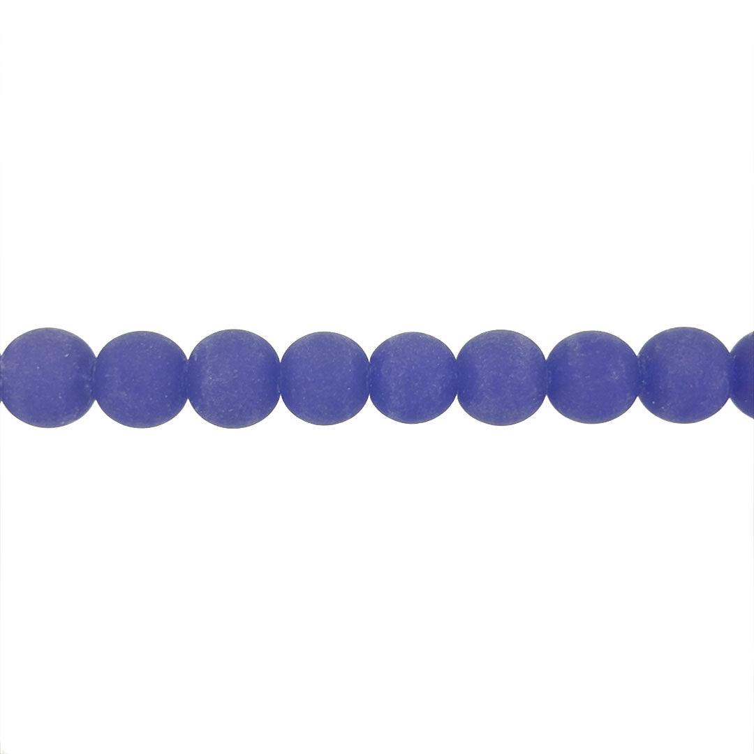 12mm Blue Glass - Round