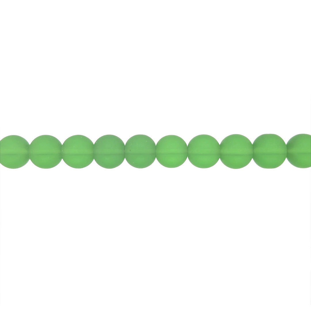 10mm Green Glass - Round