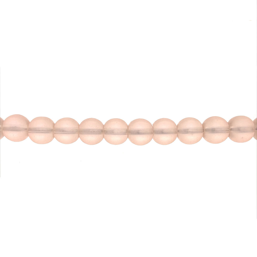 10mm Pink Glass - Round