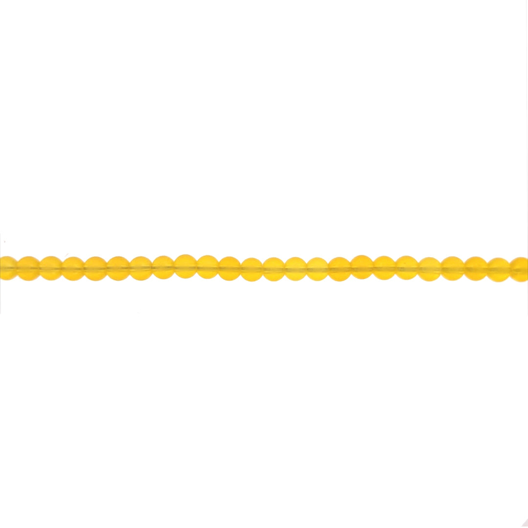 4mm Orange Glass - Round
