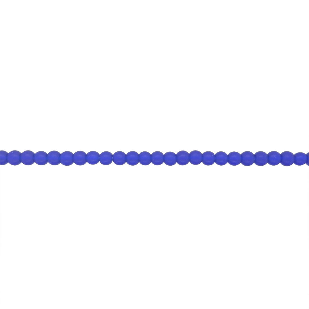 4mm Blue Glass - Round