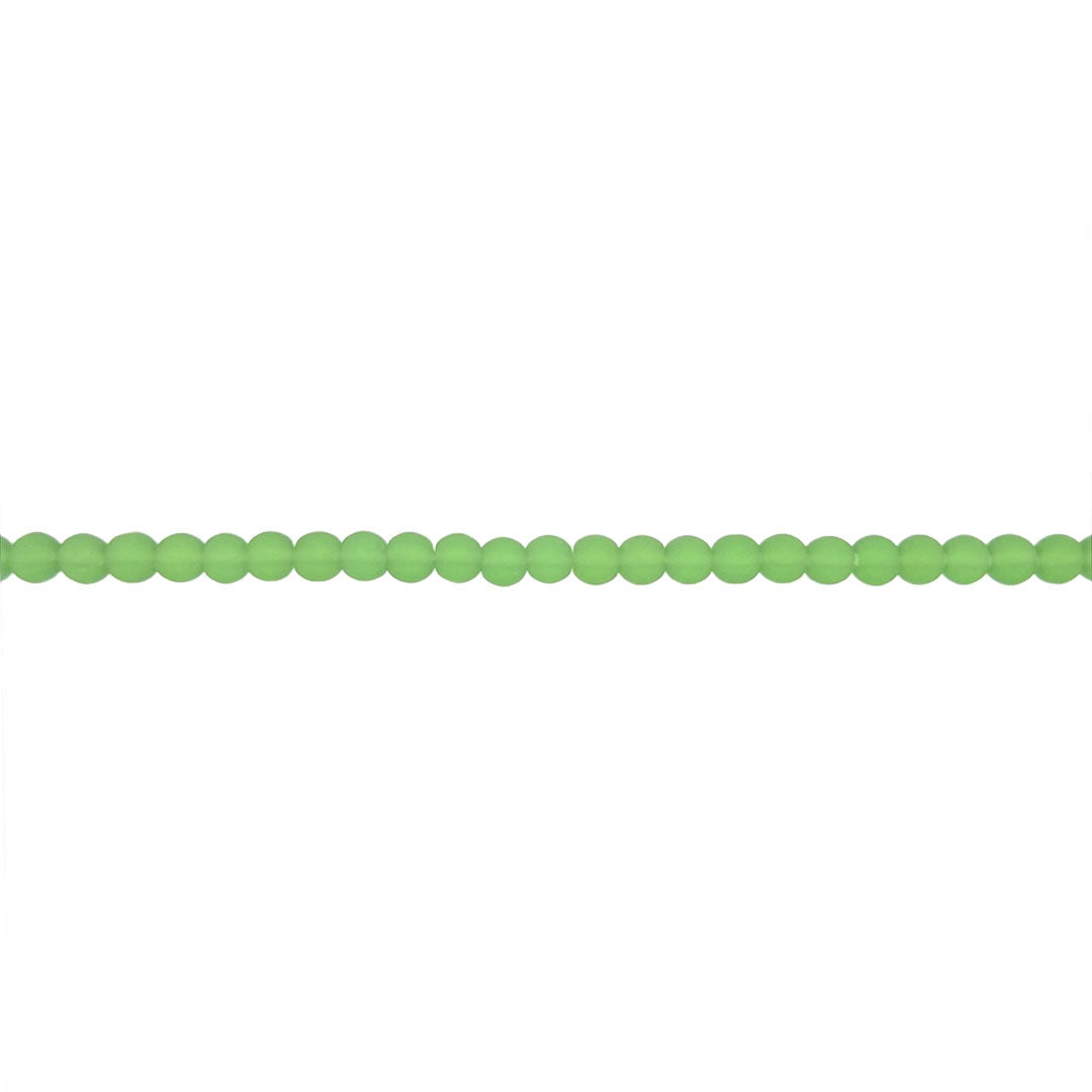 4mm Green Glass - Round
