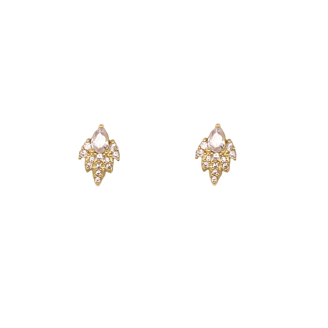 Clear CZ Stud - Gold Plated