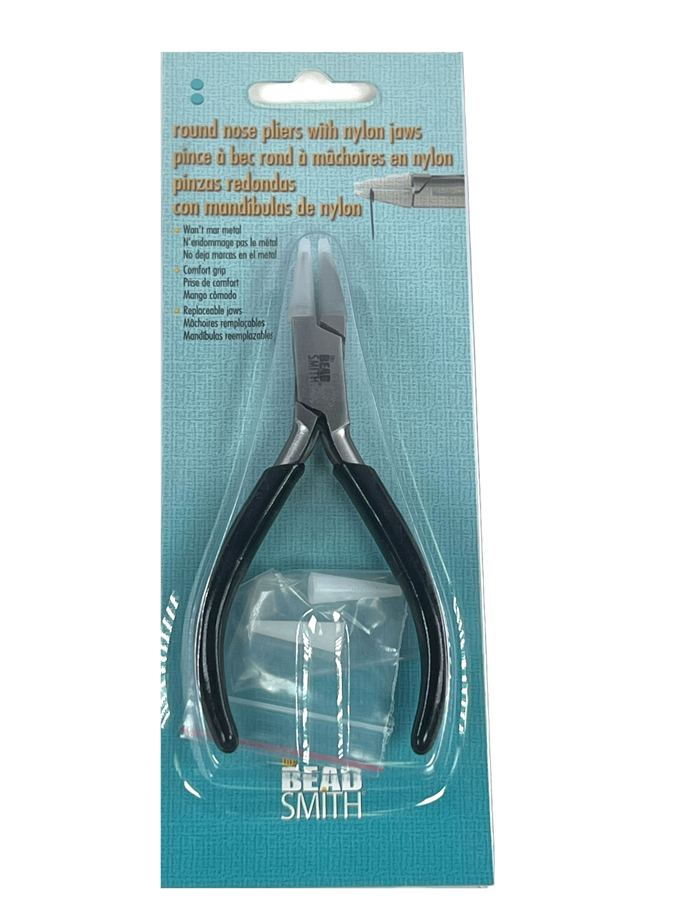 Double Nylon Jaw Round Nose Plier