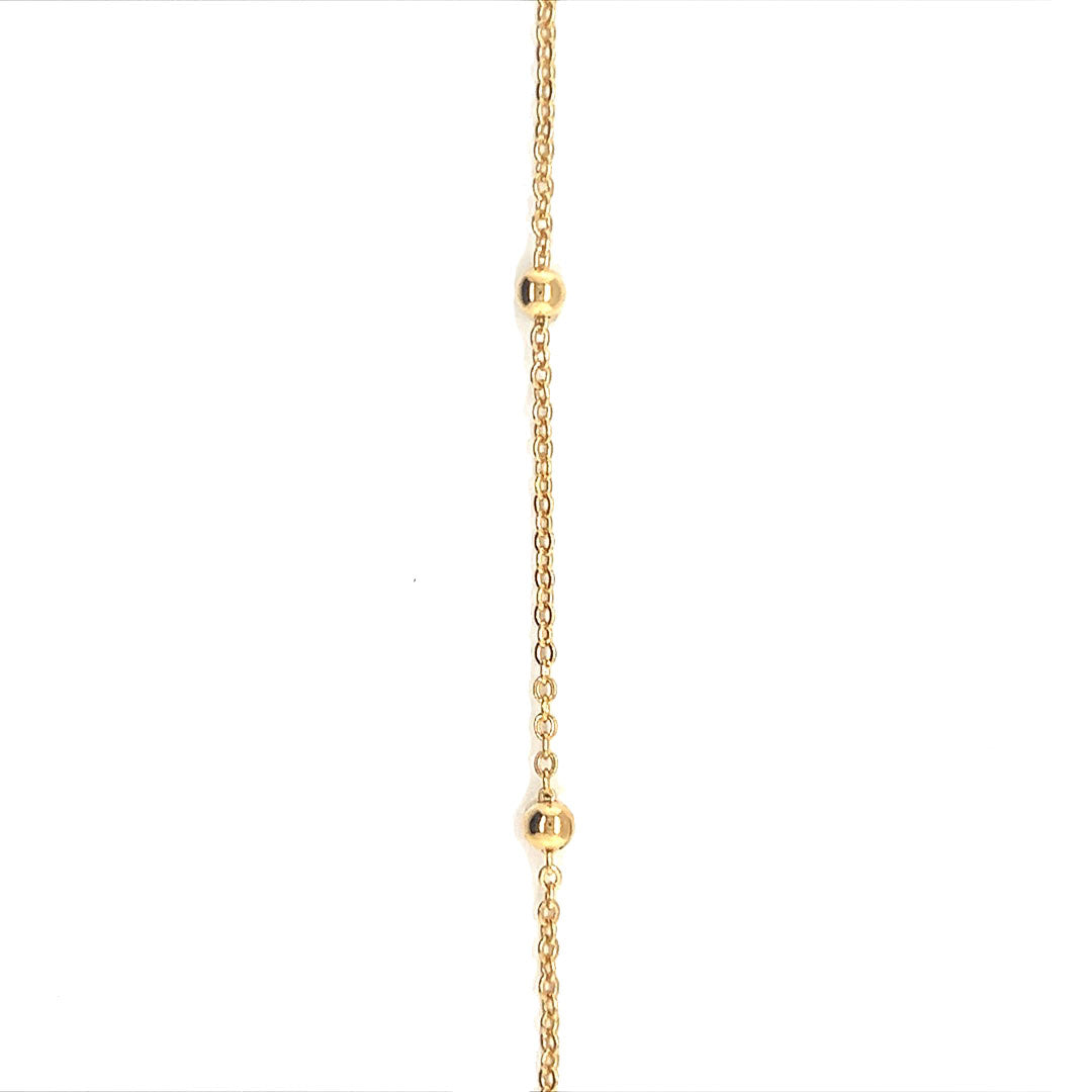0.9mm Cable Link Ball Chain - Gold Filled - Price Per Foot