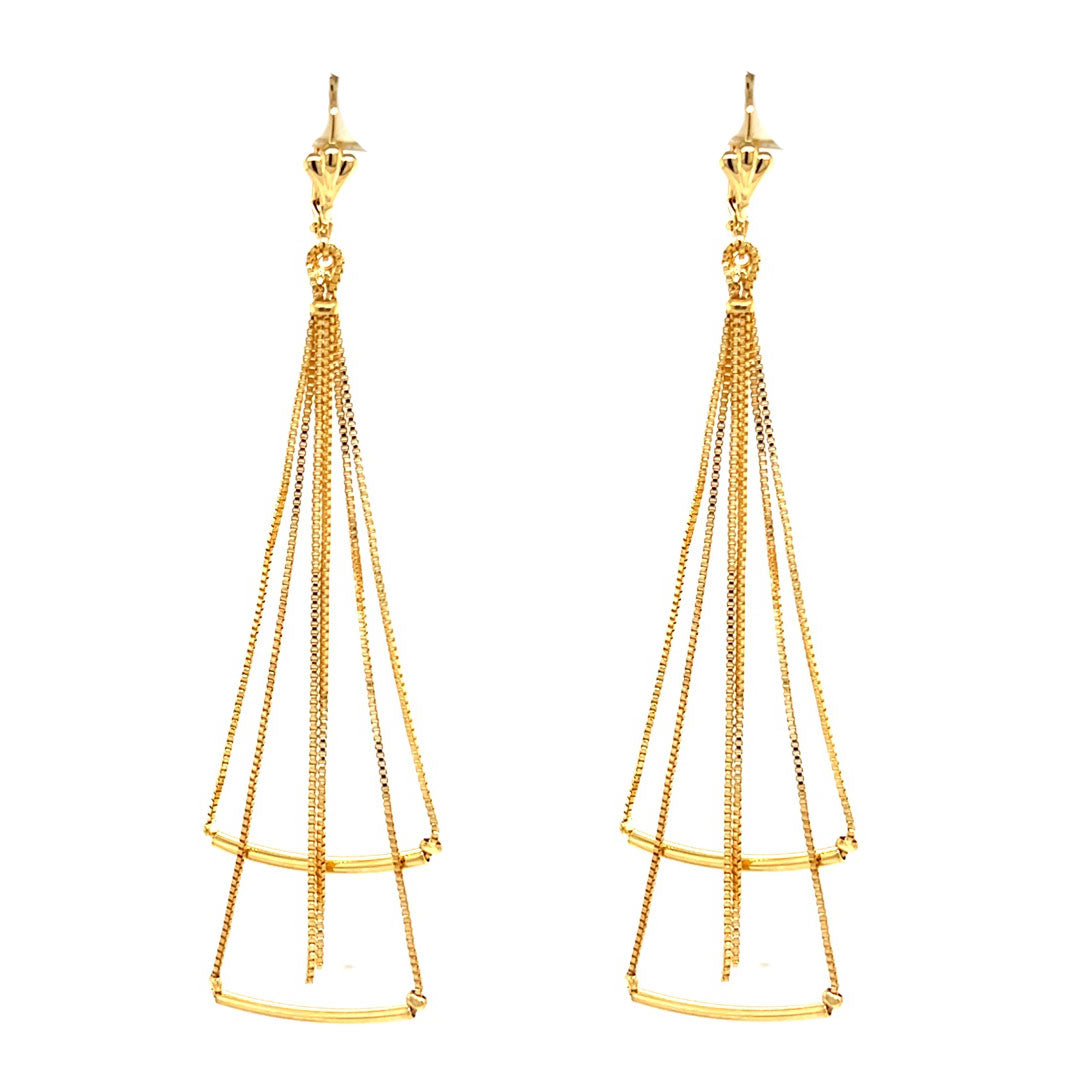Dangling Bar Earrings - Gold Filled