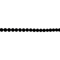 6mm Matte Black Onyx - Round