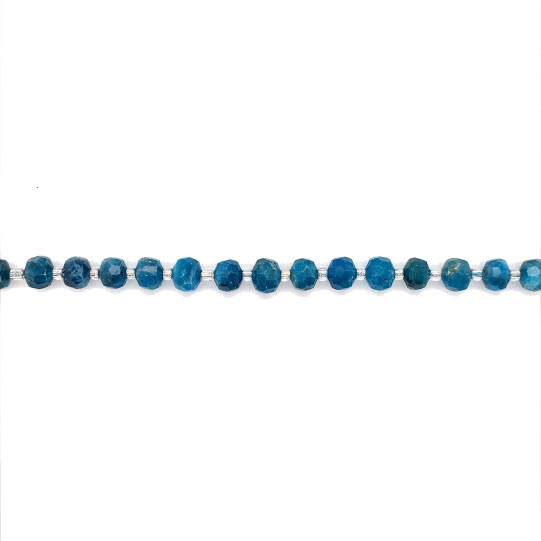 6.5mm x 7.5mm Apatite Rondelles - Faceted