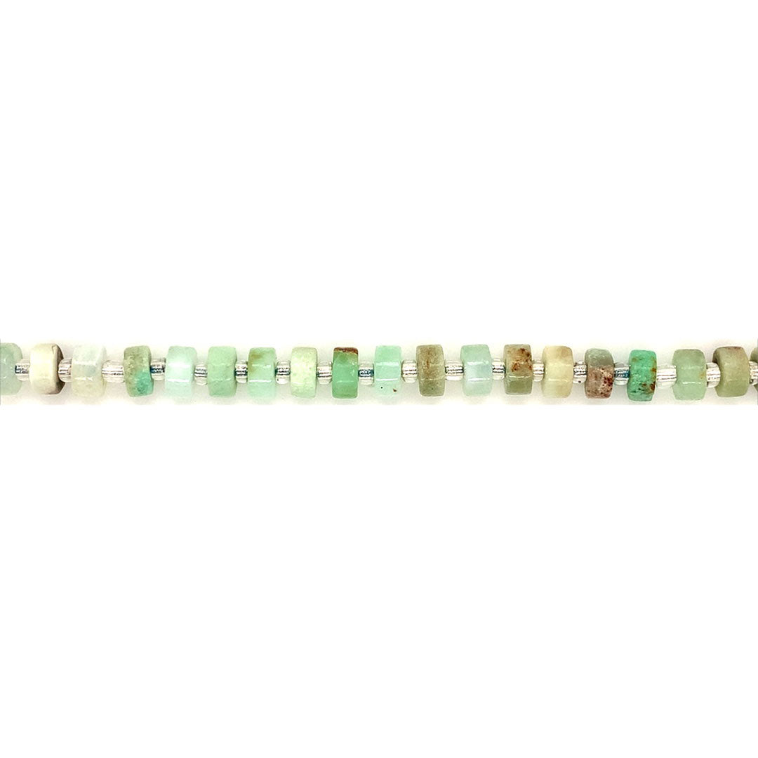 2.5mm x 6mm Chrysoprase Heishi - Rondelles