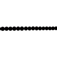 8mm Matte Black Onyx - Round