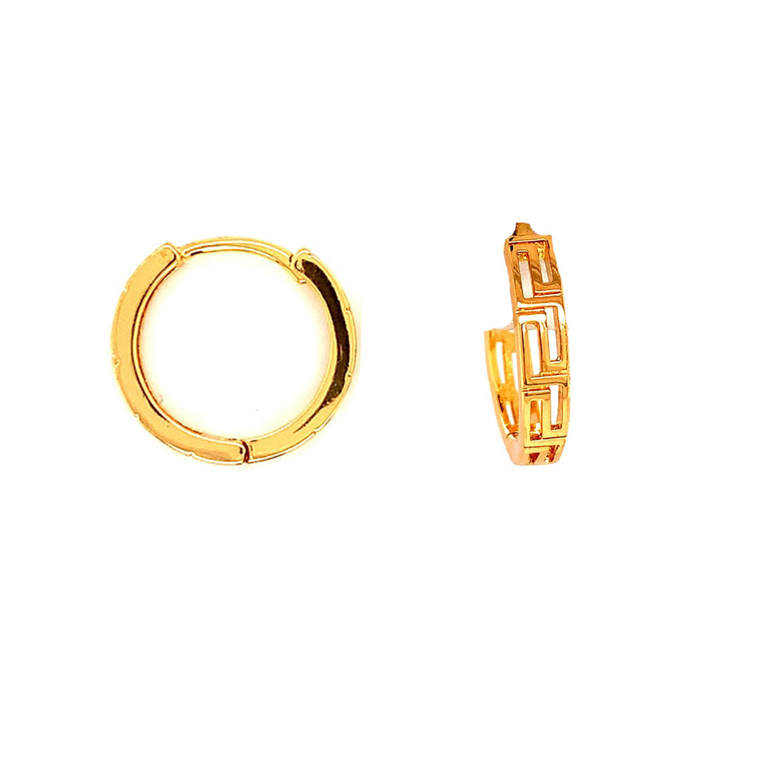 4mm x 19mm Grecian Hoops - Gold Filled