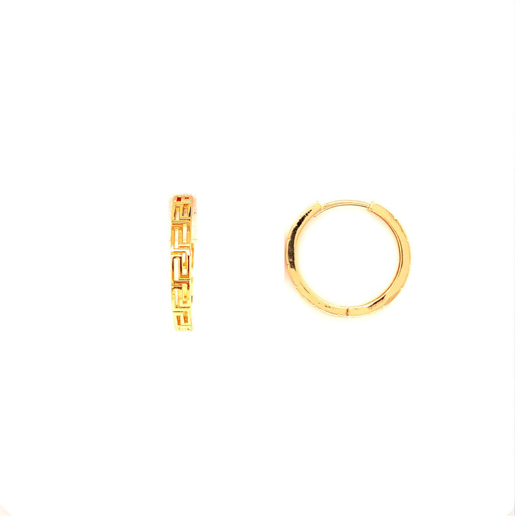4mm x 26mm Grecian Hoops - Gold Filled