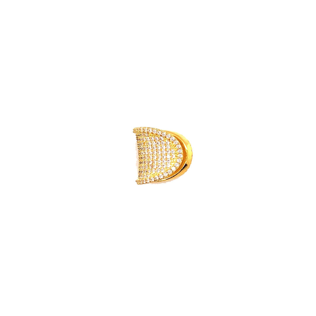 CZ Pave Ear Cuff - Gold Plated