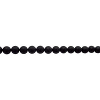 10mm Matte Black Onyx - Faceted