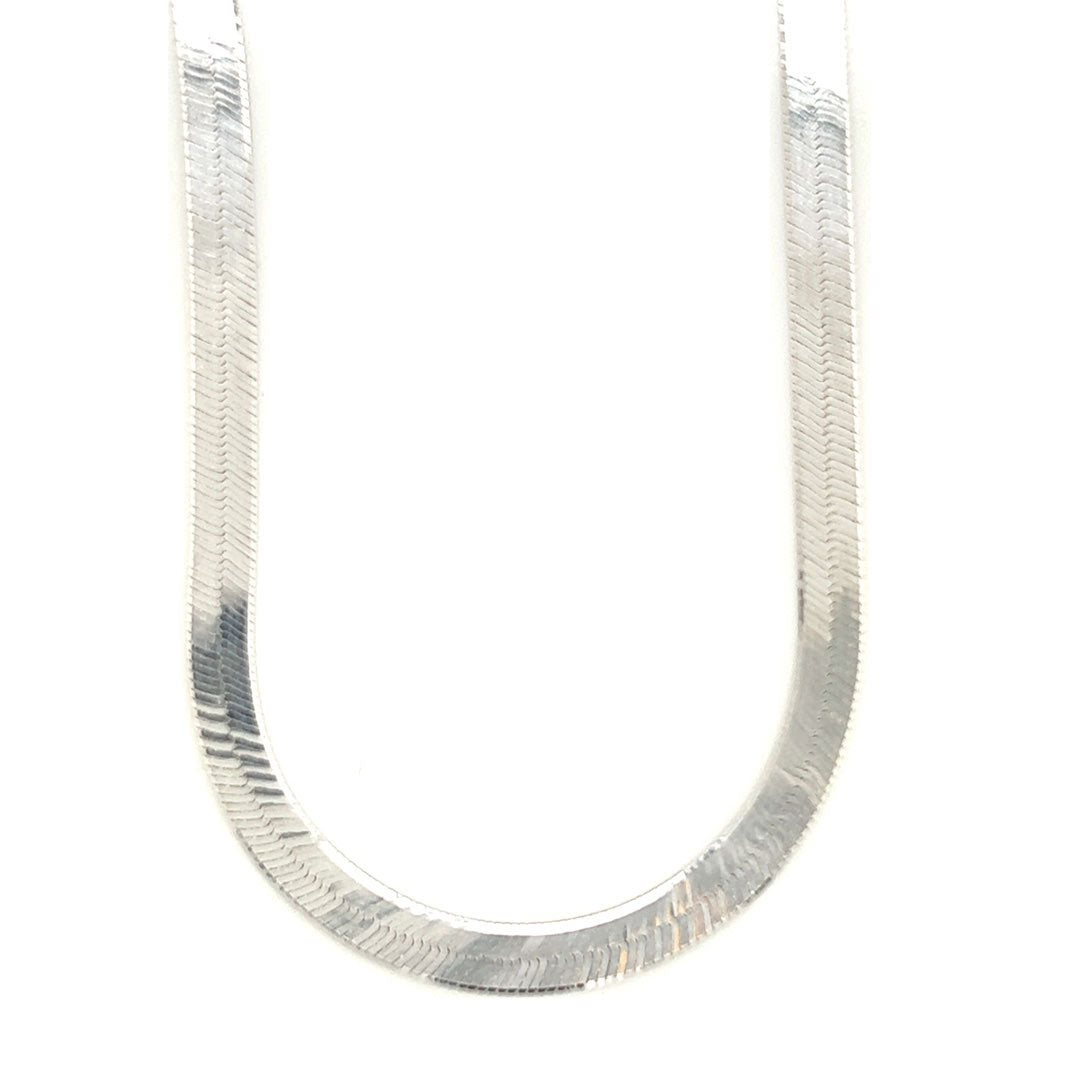 16" 4.5mm Herringbone Necklace - Sterling Silver