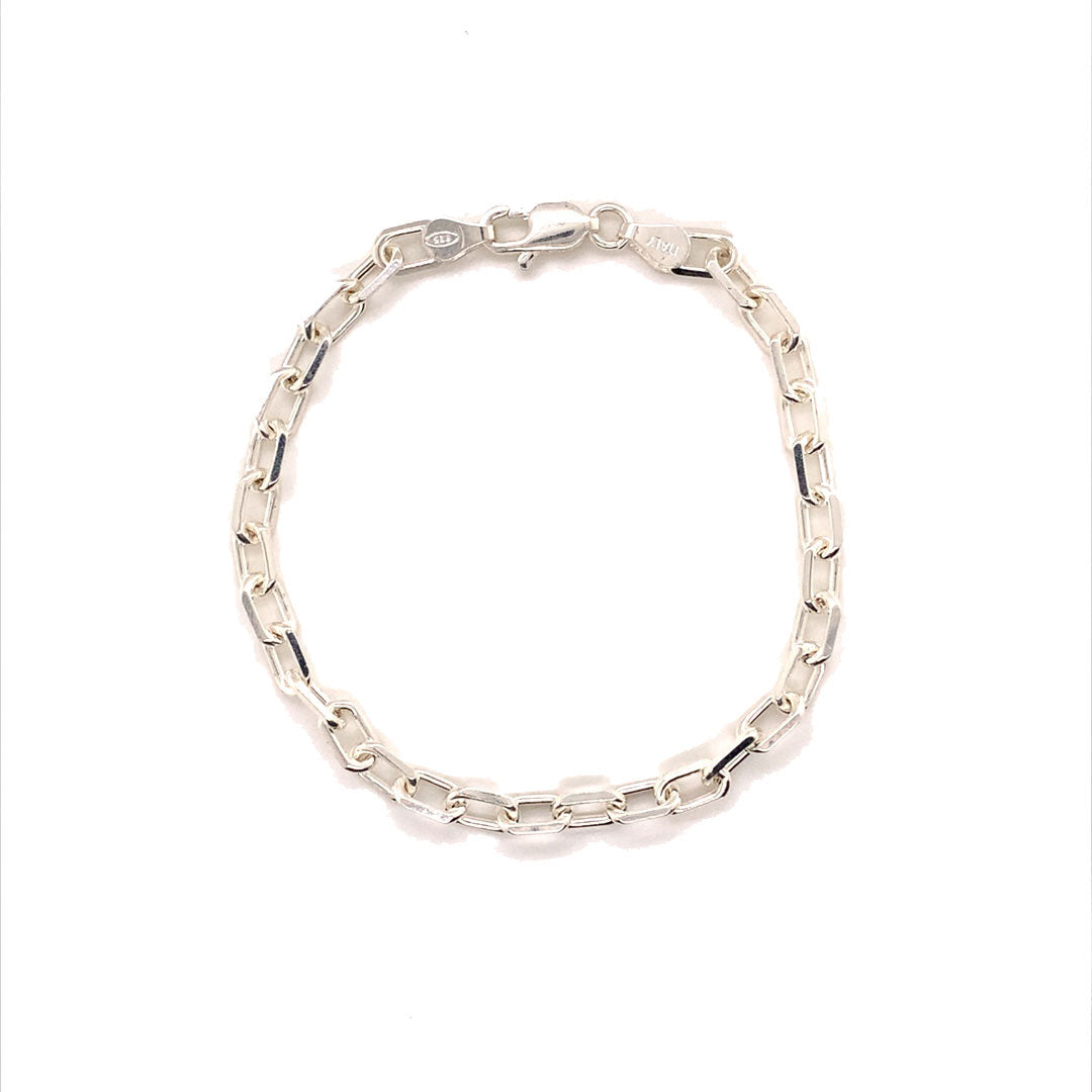 4.5mm Paperclip Bracelet - 7" - Sterling Silver