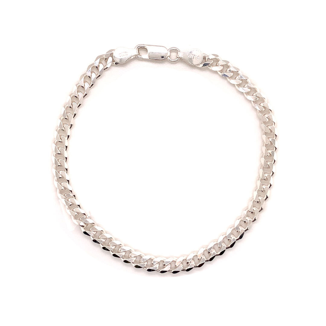 5mm Curb Bracelet - 7" - Sterling Silver