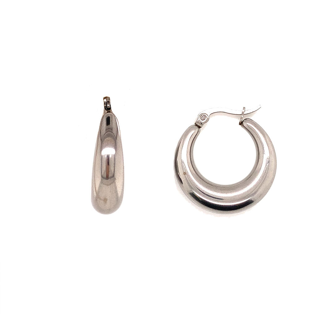 8mm x 26mm Hoop - Stainless Steel