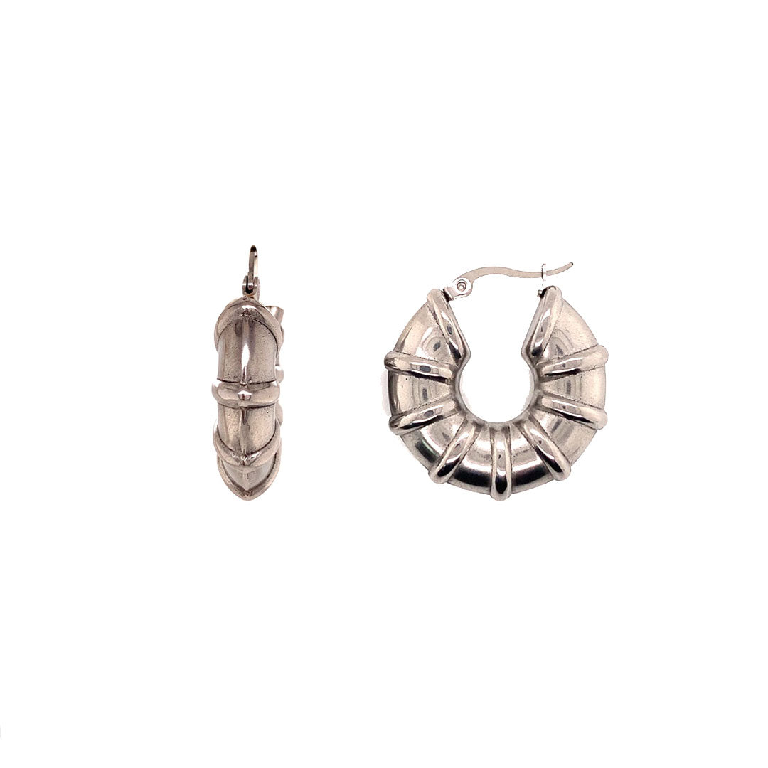 8mm x 30mm Donut Hoop - Stainless Steel
