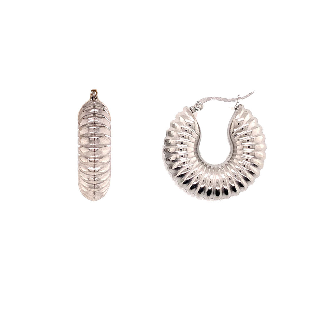 9mm x 30mm Hoop - Stainless Steel