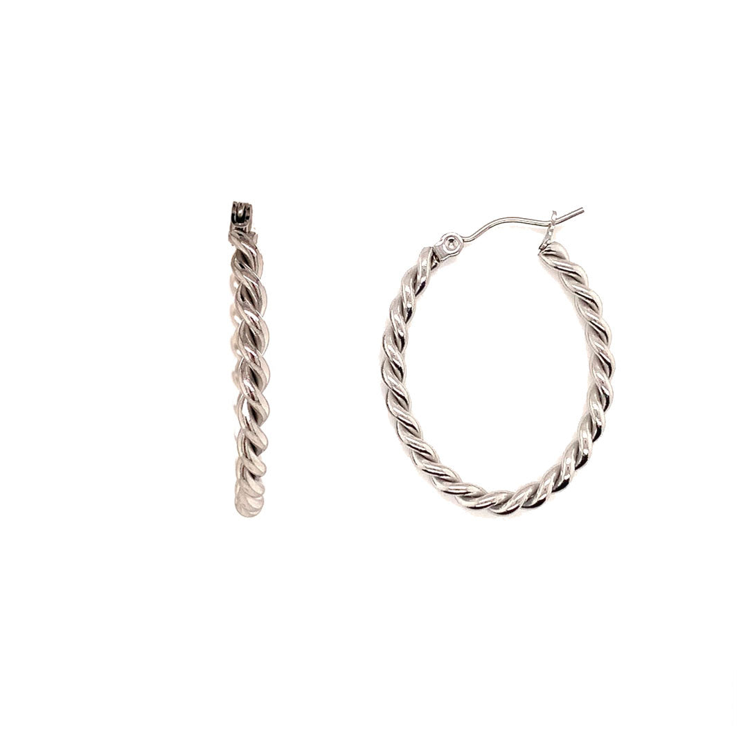 3mm x 32mm Rope Hoops - Stainless Steel