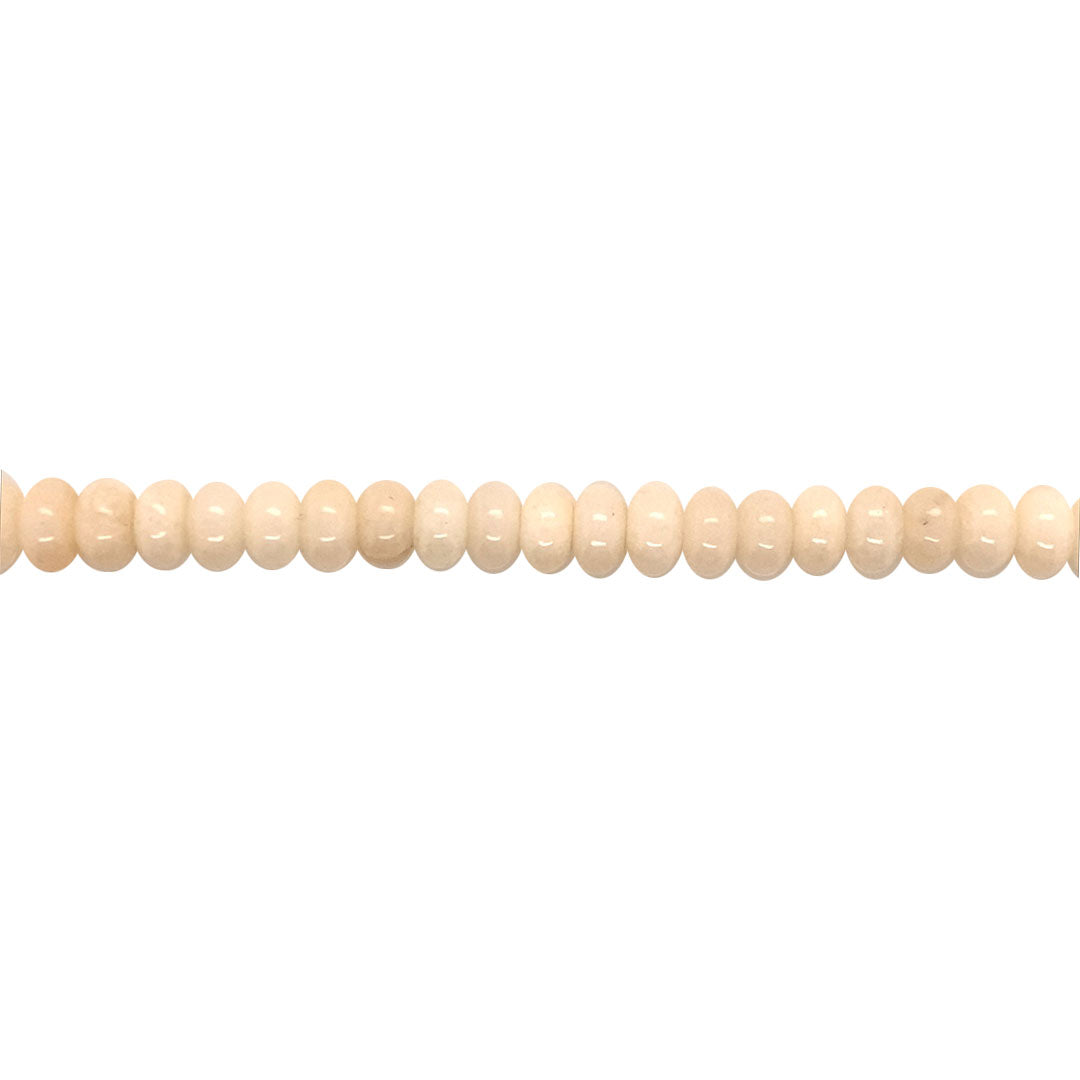 5mm x 8mm Eggnog Dyed Jade - Rondelle
