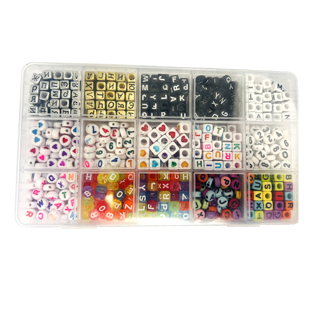 15 Style Alphabet Bead Kit