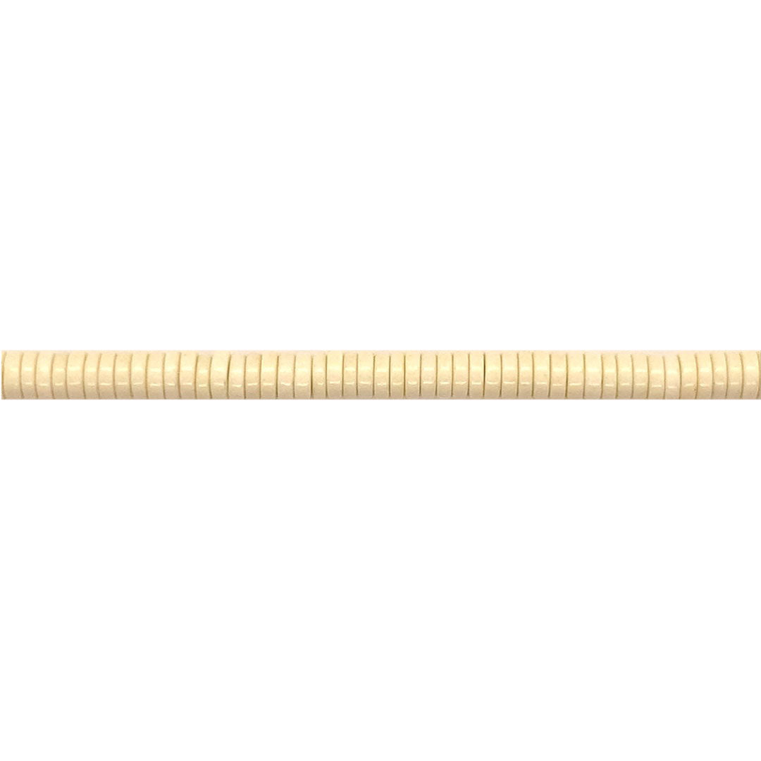 1mm x 4mm Pastel Yellow - Rondelle