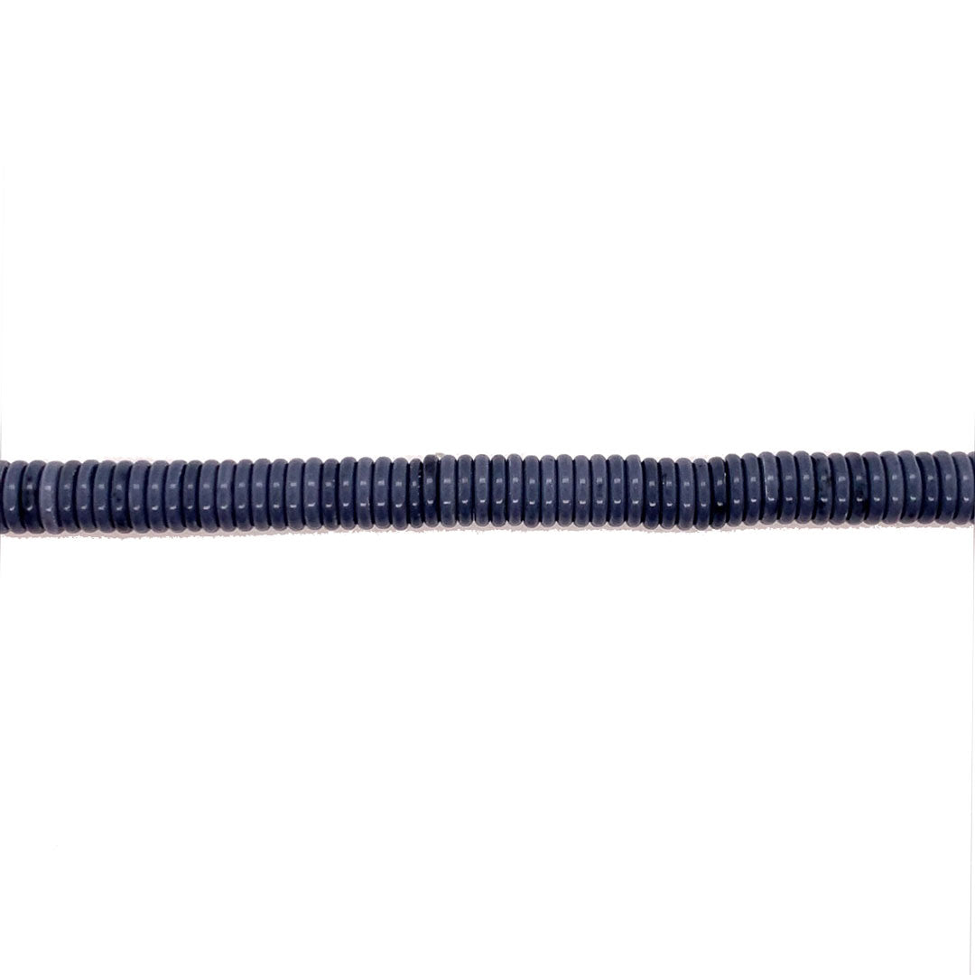 1mm x 6mm Slate Gray - Rondelle