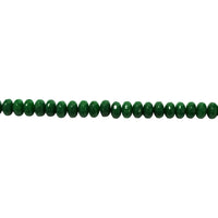 5x8mm Green Jade - Faceted Rondelle