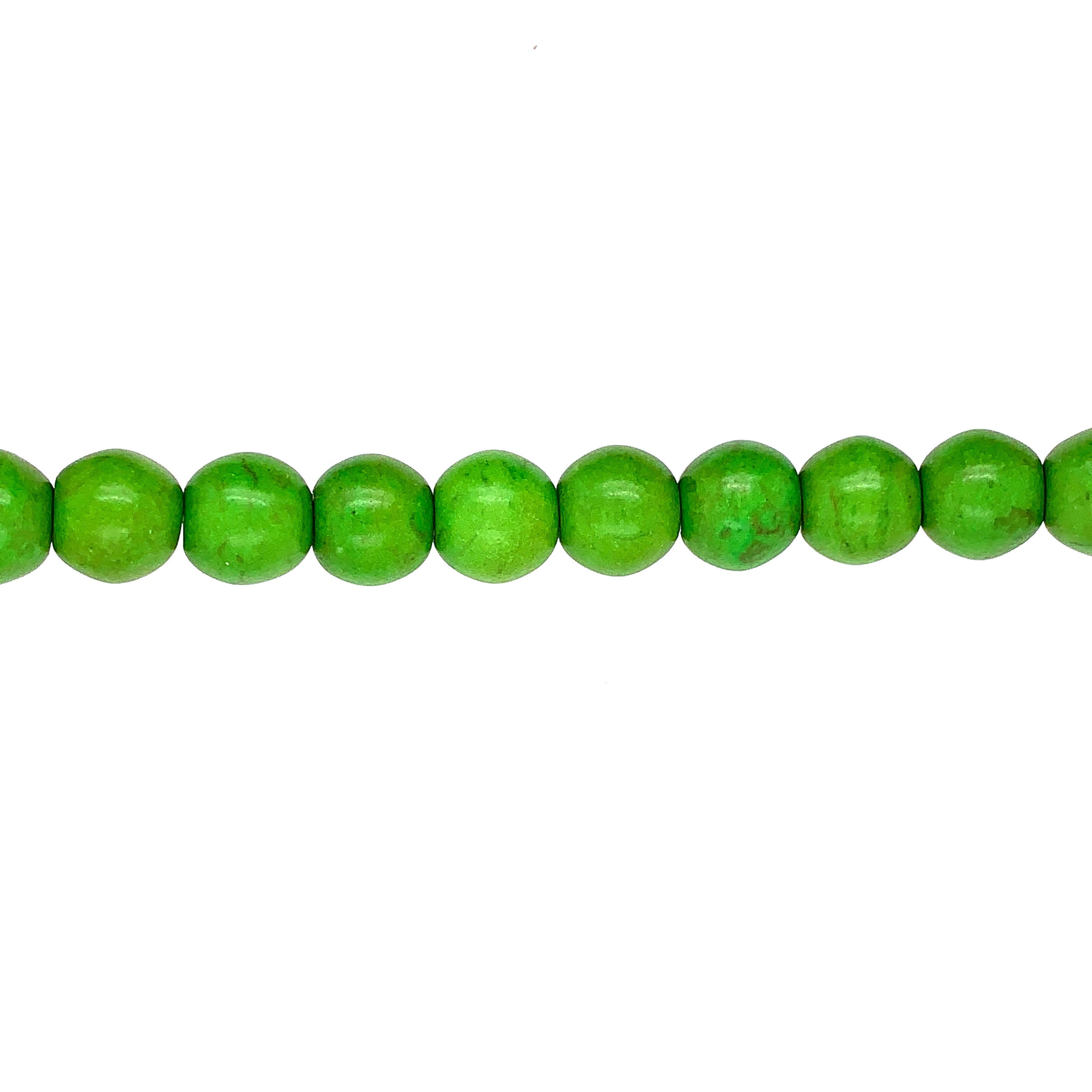10mm Green Turquoise - Round