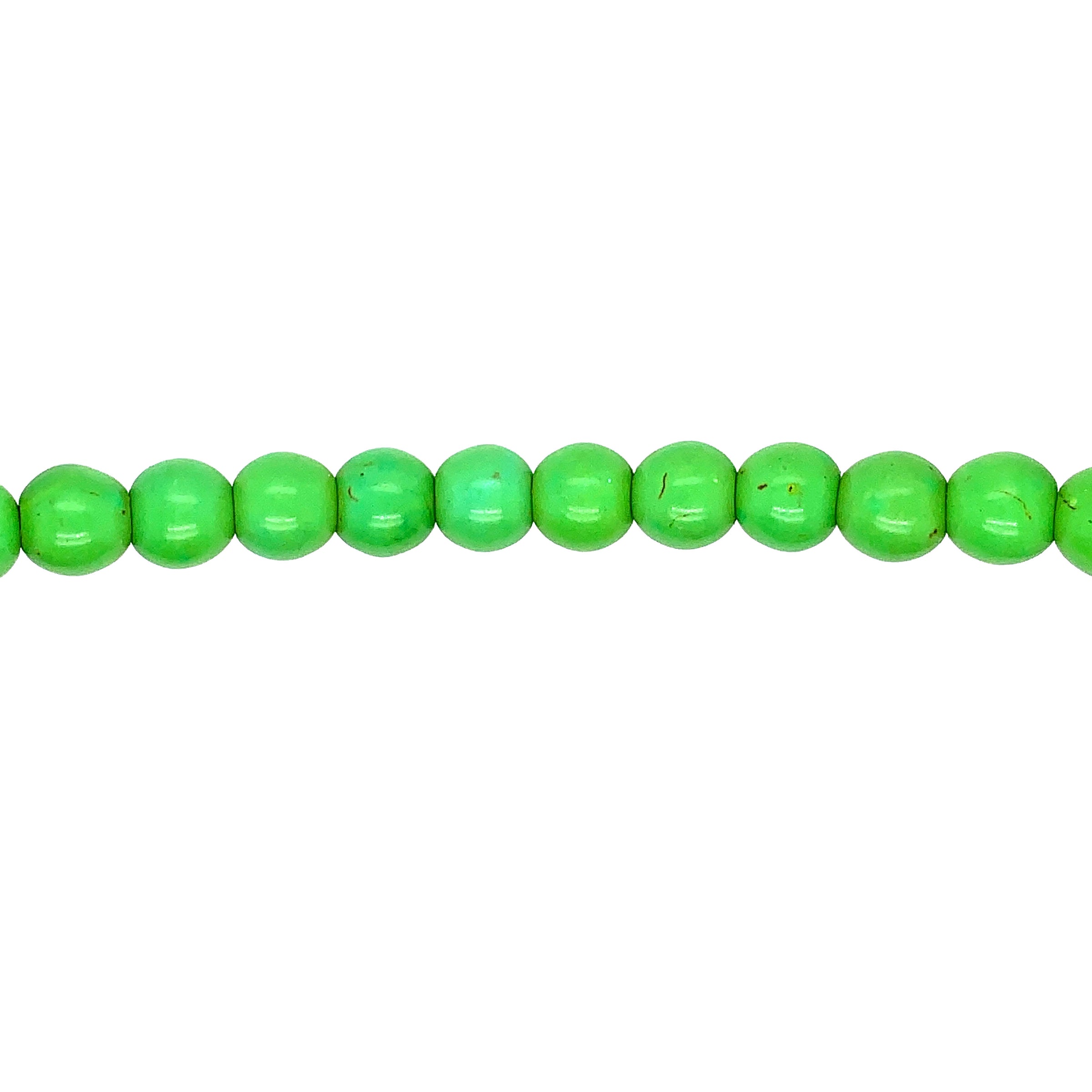 8mm Green Turquoise - Round