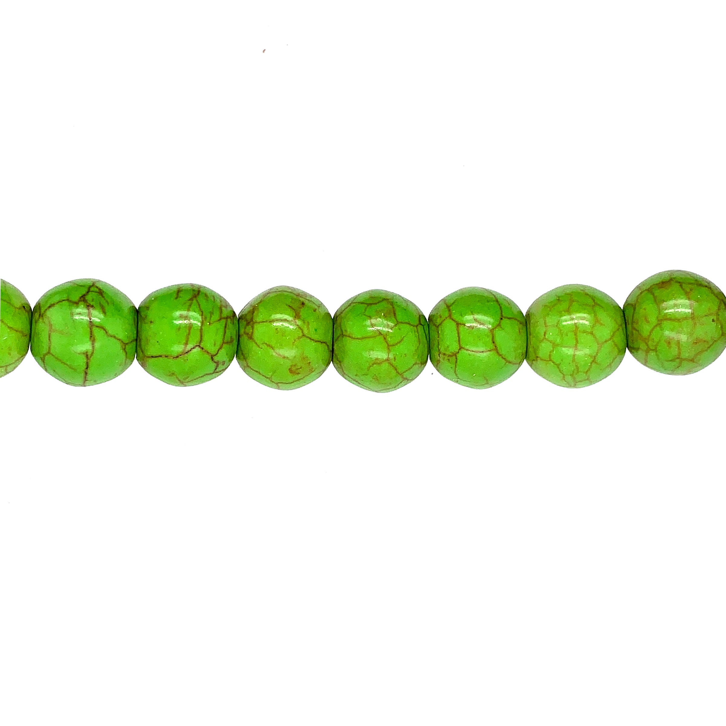 12mm Green Turquoise - Round