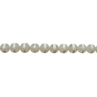 12mm Tibetan White Striped Agate - Faceted