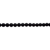 8mm Matte Black Onyx - Faceted