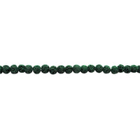6mm Green Lava Bead - Round
