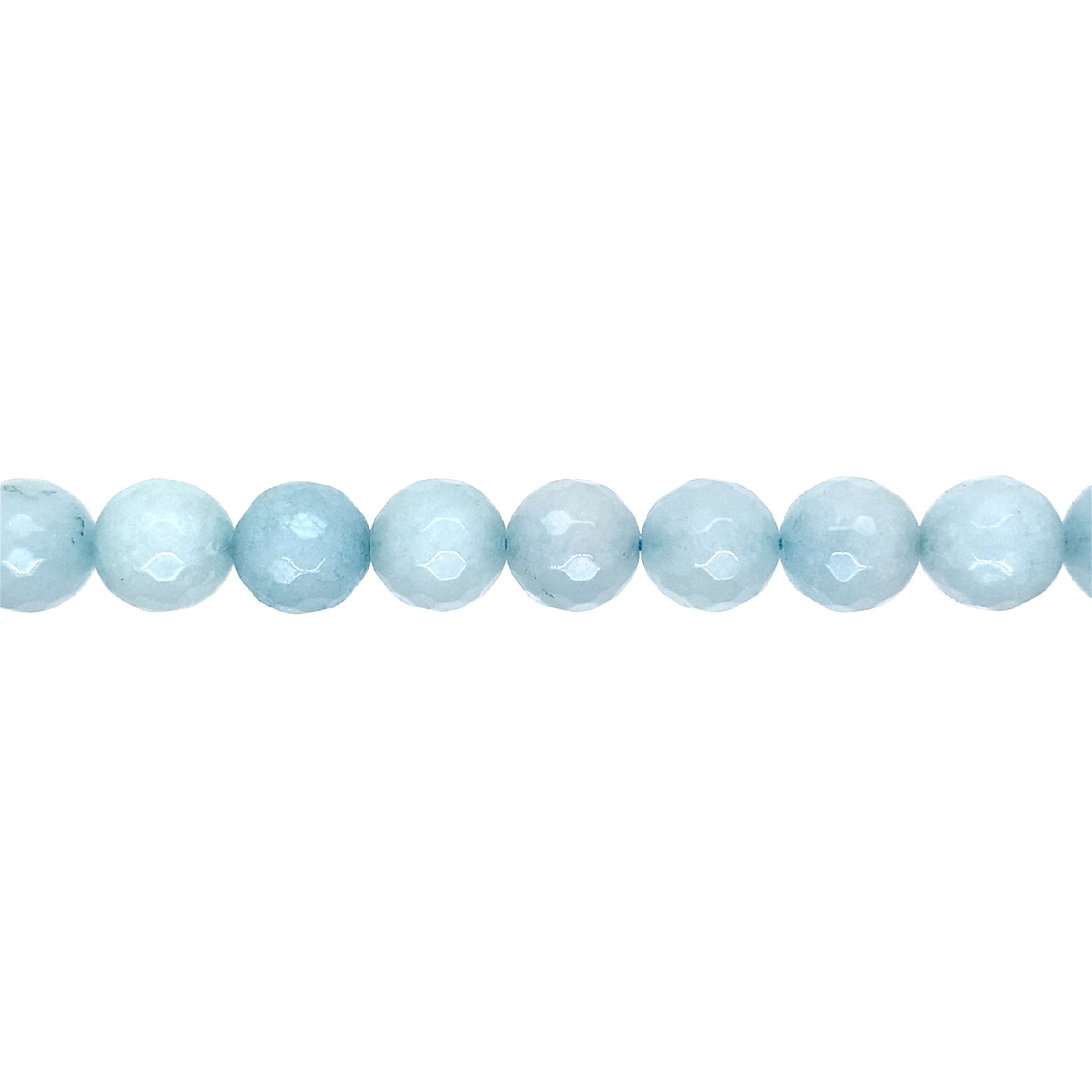 12mm Light Blue Jade - Faceted