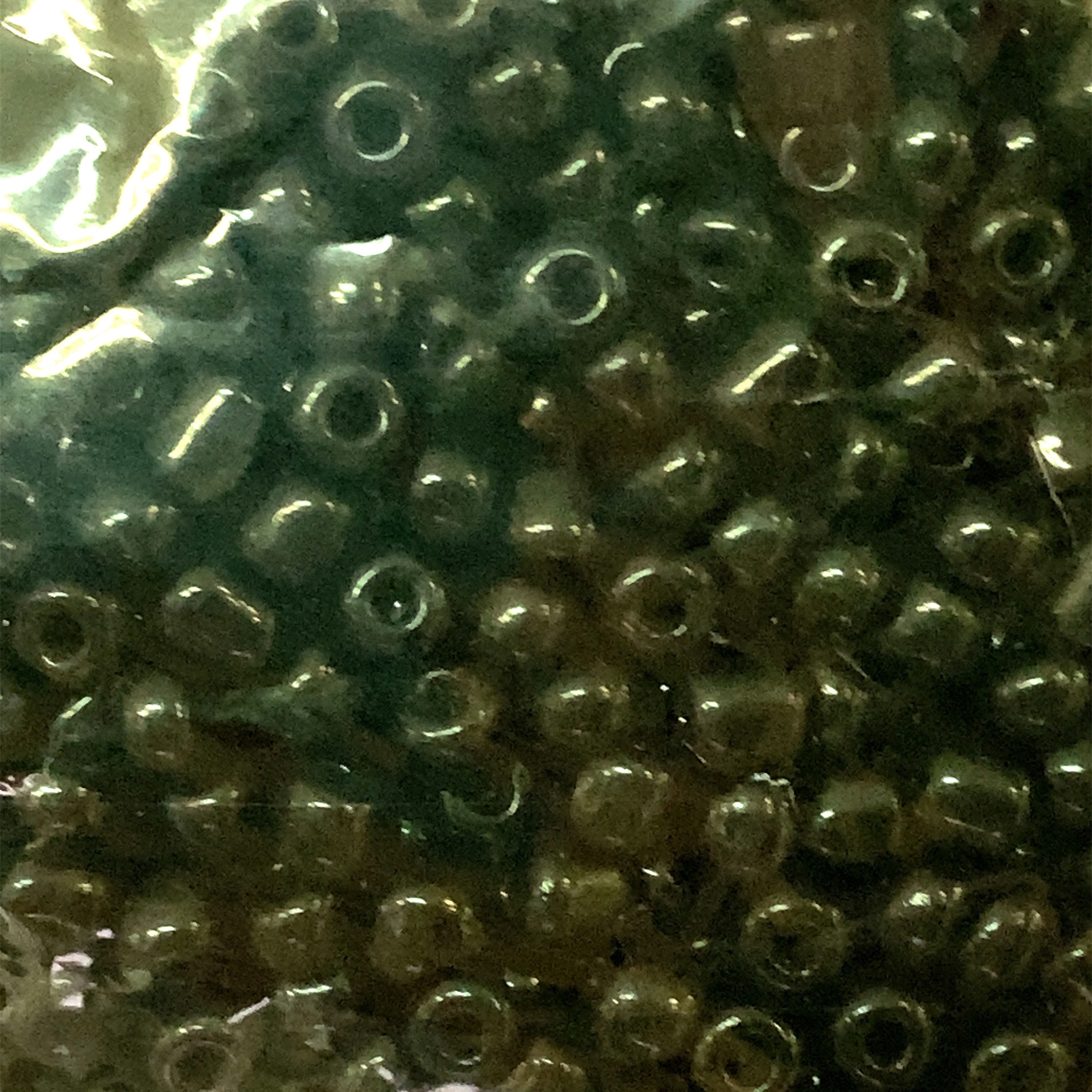 3mm Opaque Black Glass Seed Beads  - 400g Per Bag