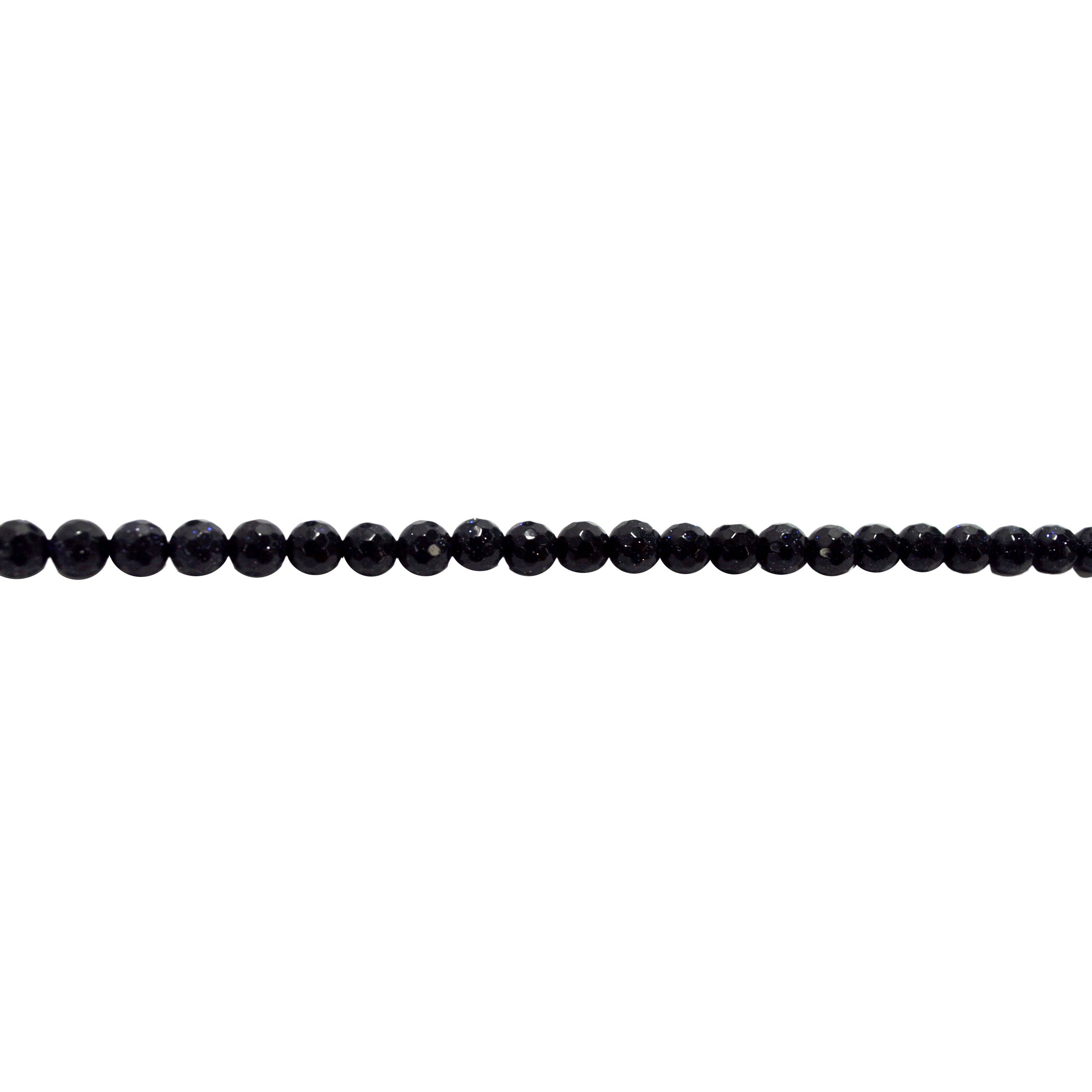 6mm Navy Sandstone - Faceted