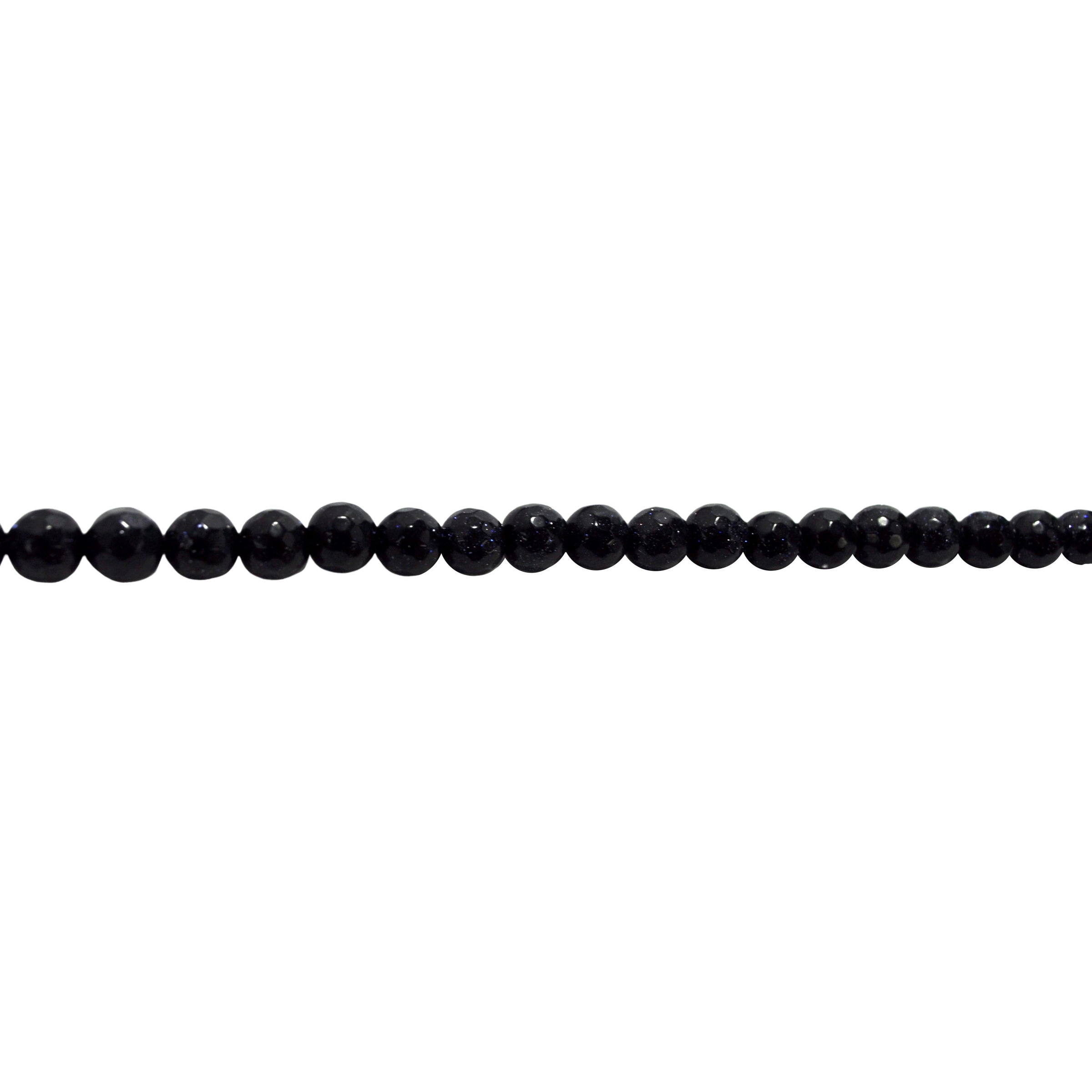 8mm Navy Sandstone - Faceted