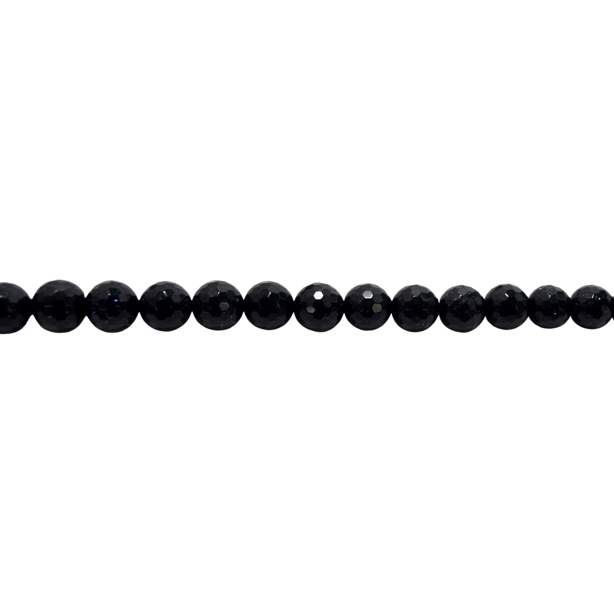 10mm Navy Sandstone - Faceted