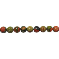 10mm Unakite - Round