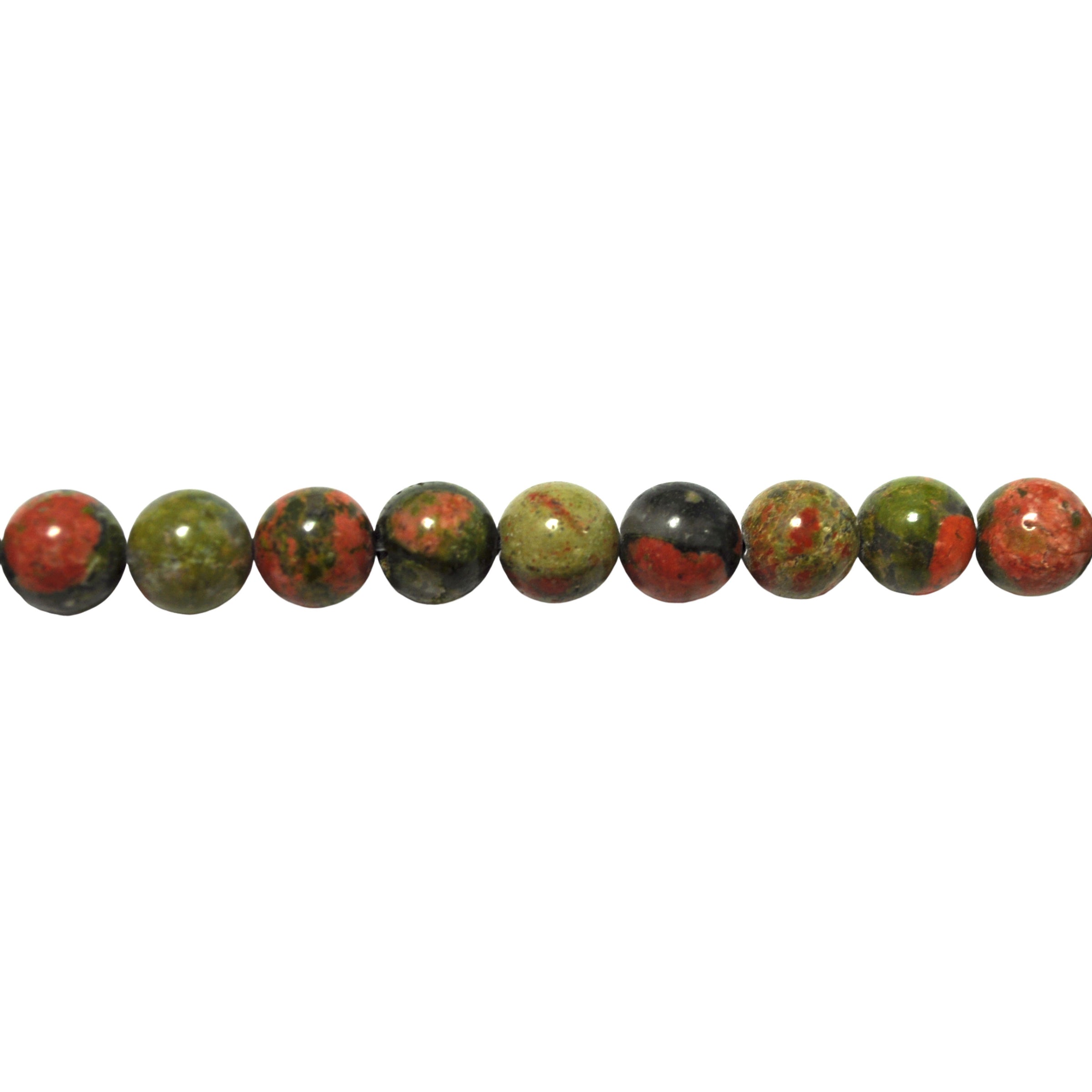 10mm Unakite - Round
