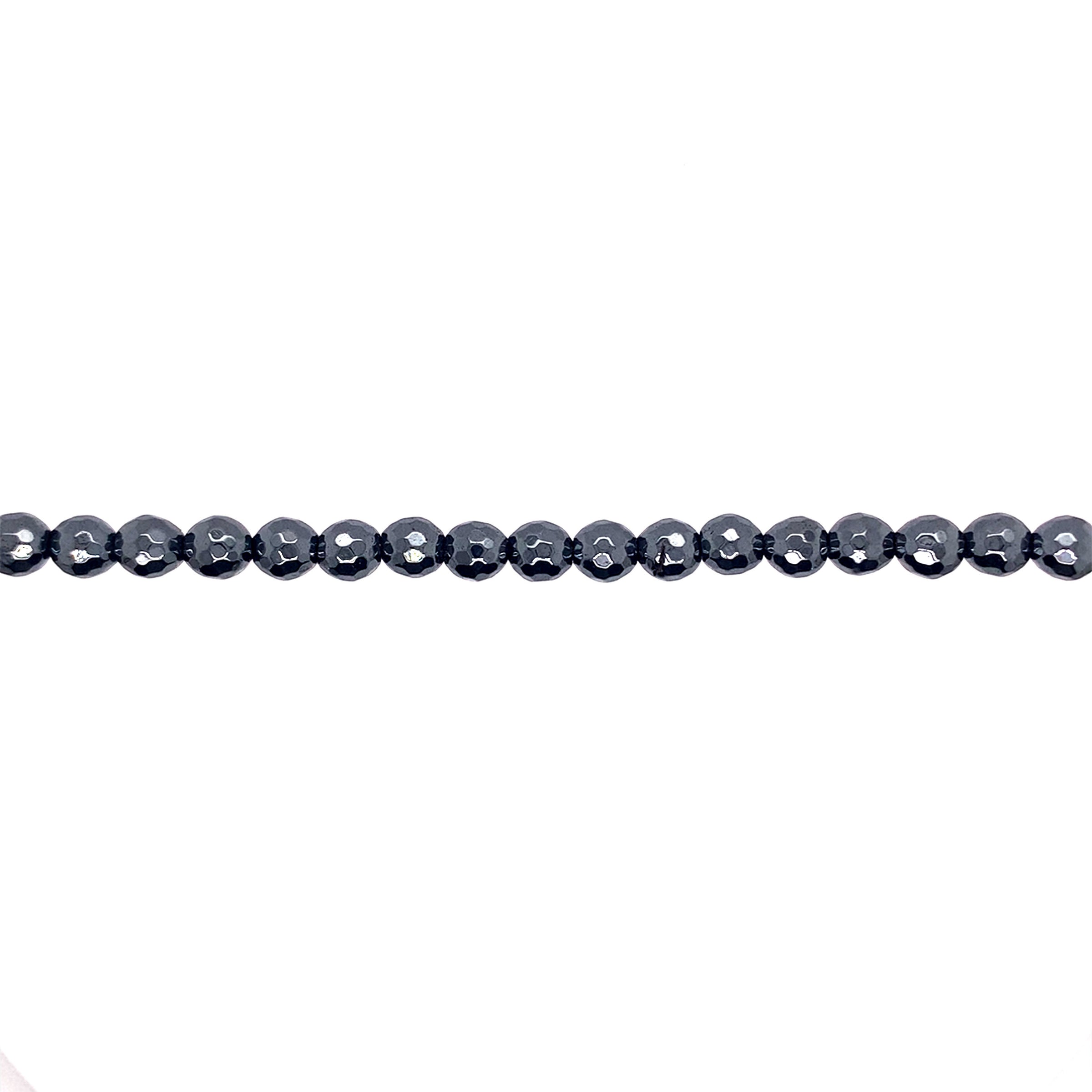 6mm Hematite - Faceted